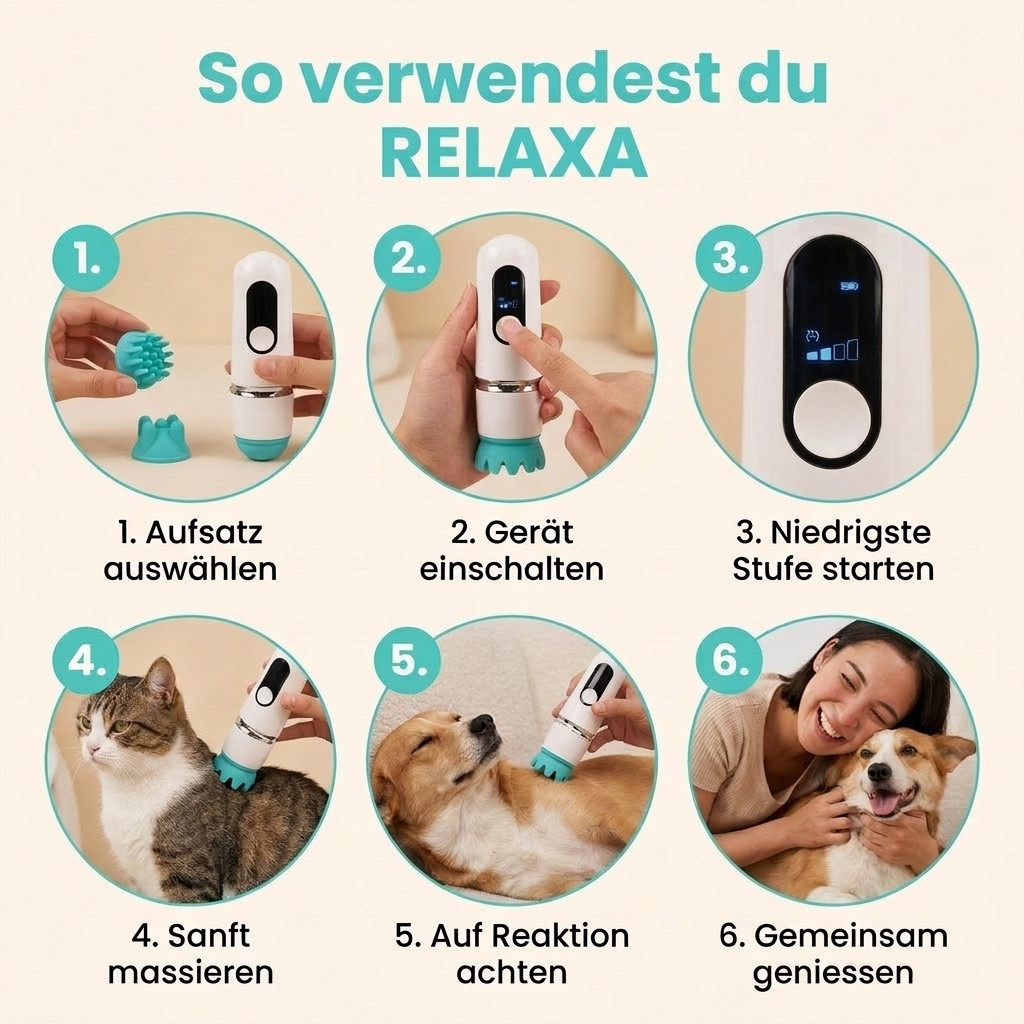 RELAXA™ Haustier Massagegerät